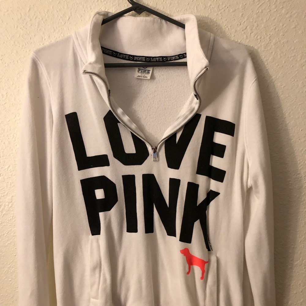 PINK Quarter Zip Sweater